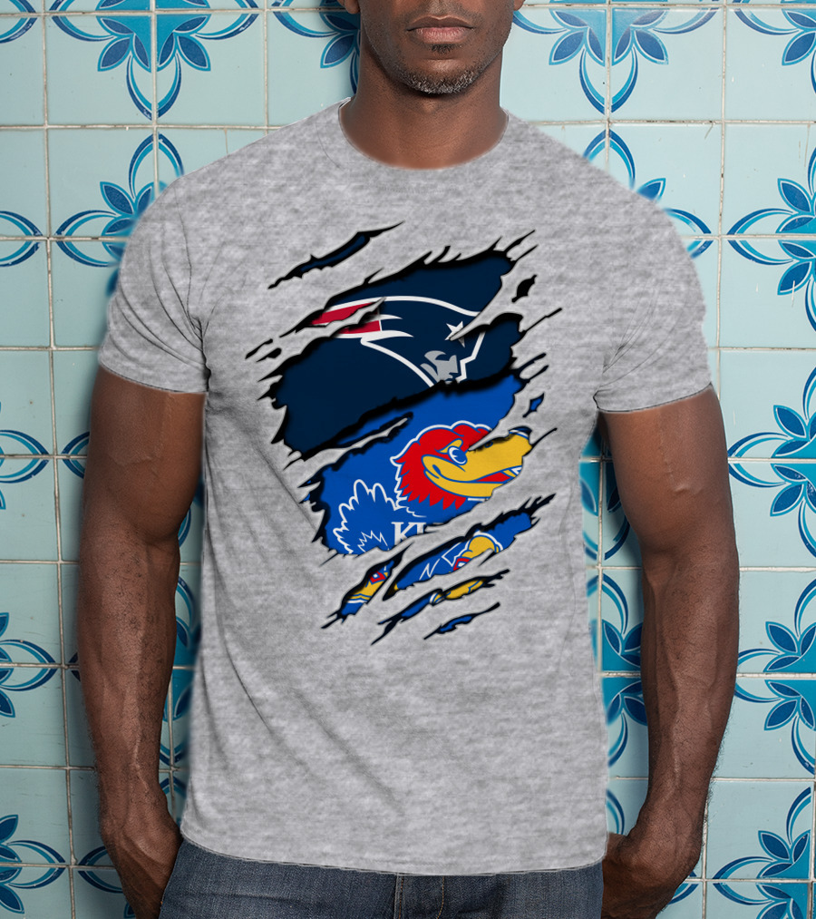 Patriots Jayhawks Kansas Fusion Sports Fan T-Shirt