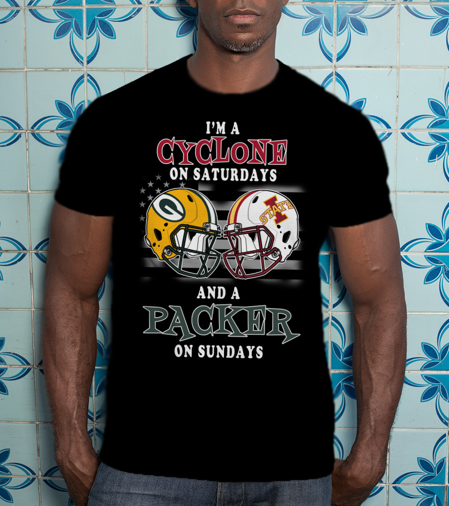 I'm A Cyclone On Saturdays And A Packer On Sundays T-Shirt