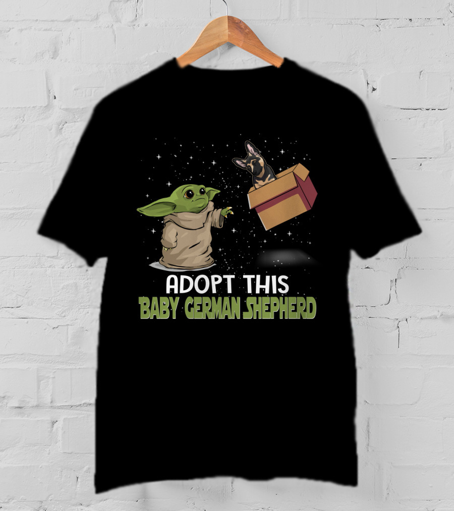 Adopt This Baby Yoda German Shepherd T-Shirt