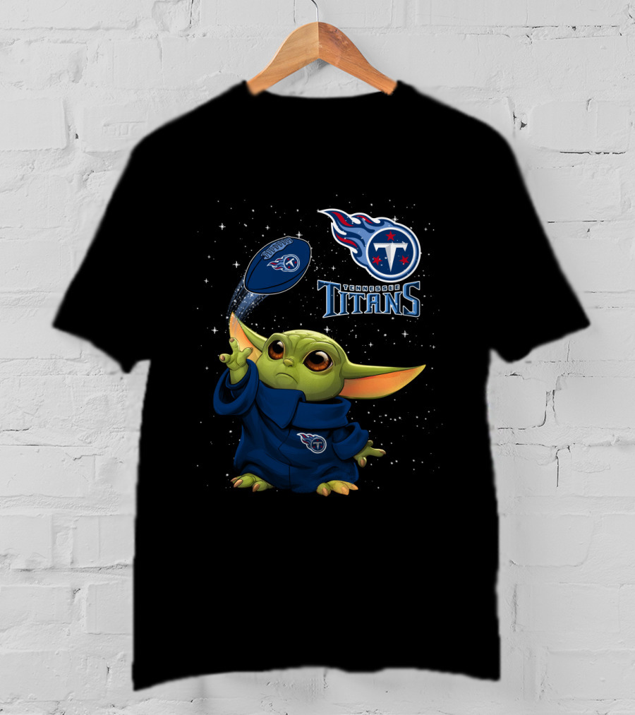 Tennessee Titans Baby Yoda Football Force T-Shirt