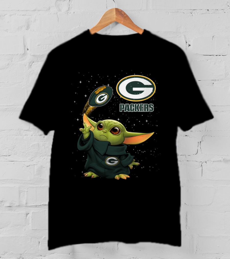 Baby Yoda Green Bay Packers Football Force G Packers T-Shirt