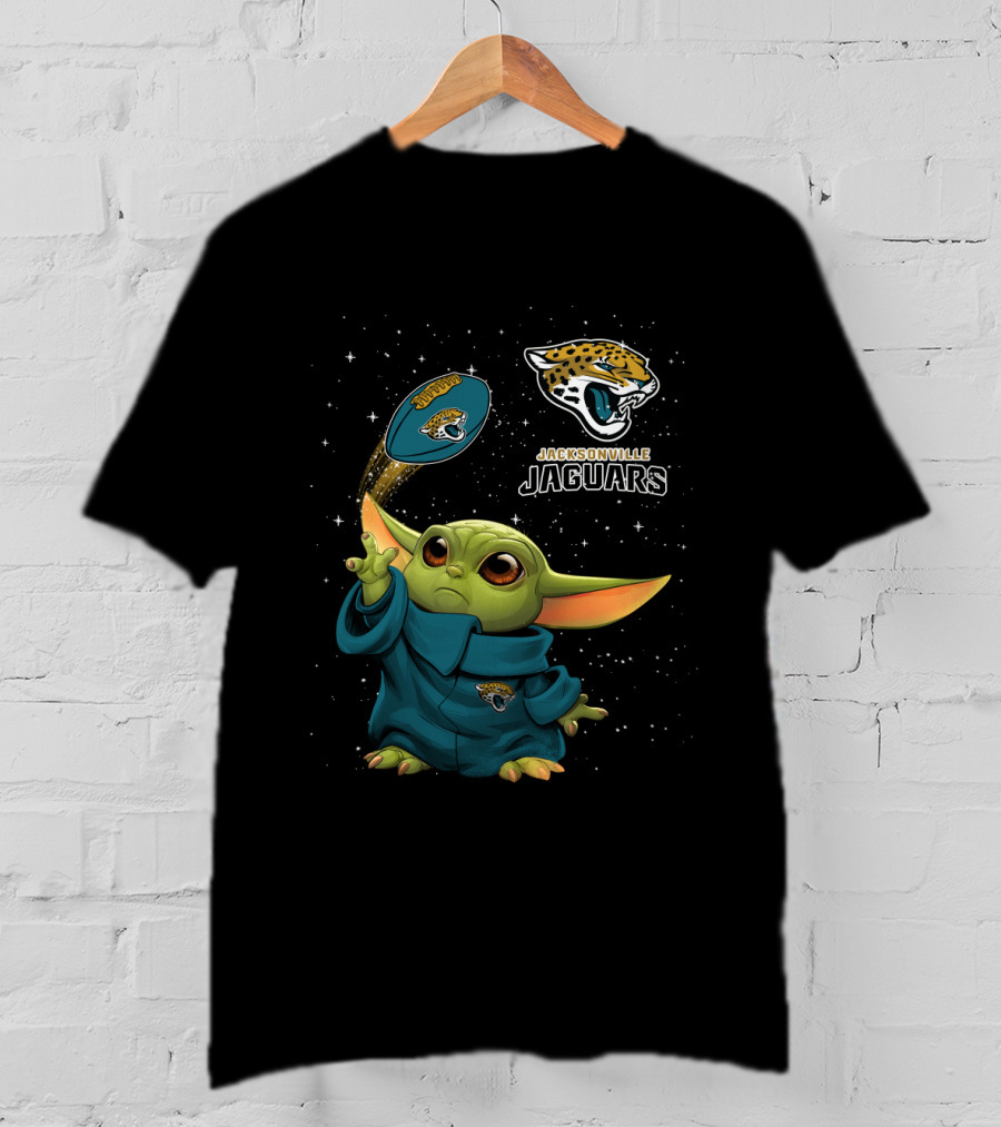 Baby Yoda Jacksonville Jaguars Star Wars Football Fan T-Shirt