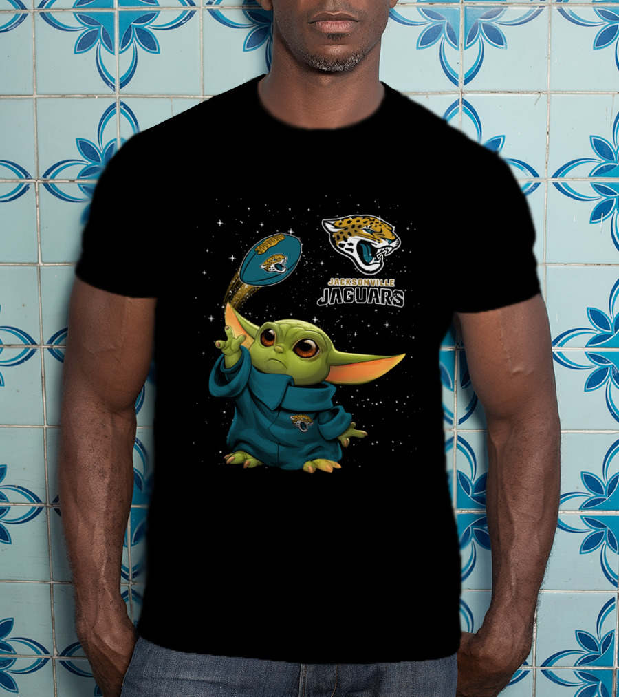 Baby Yoda Jacksonville Jaguars Star Wars Football Fan T-Shirt