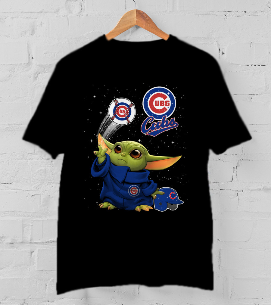 Cubs Baby Yoda Star Wars Chicago Baseball Magic T-Shirt