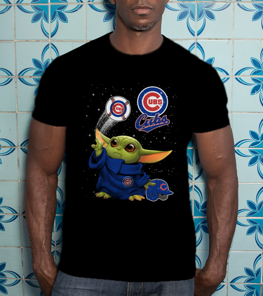 Cubs Baby Yoda Star Wars Chicago Baseball Magic T-Shirt