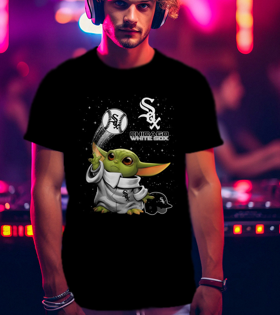 Chicago White Sox Star Wars Character Baseball Skills With Team T-Shirt