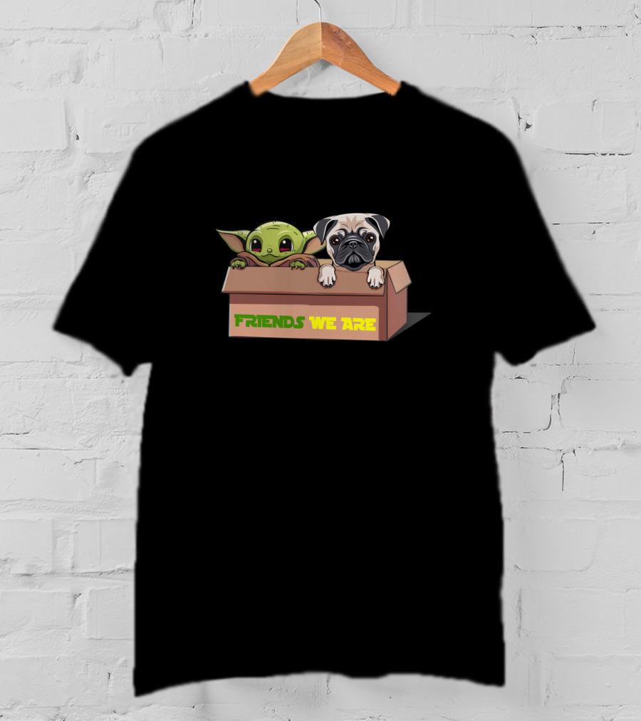Baby Yoda Friends We Are Pug Box Duo T-Shirt