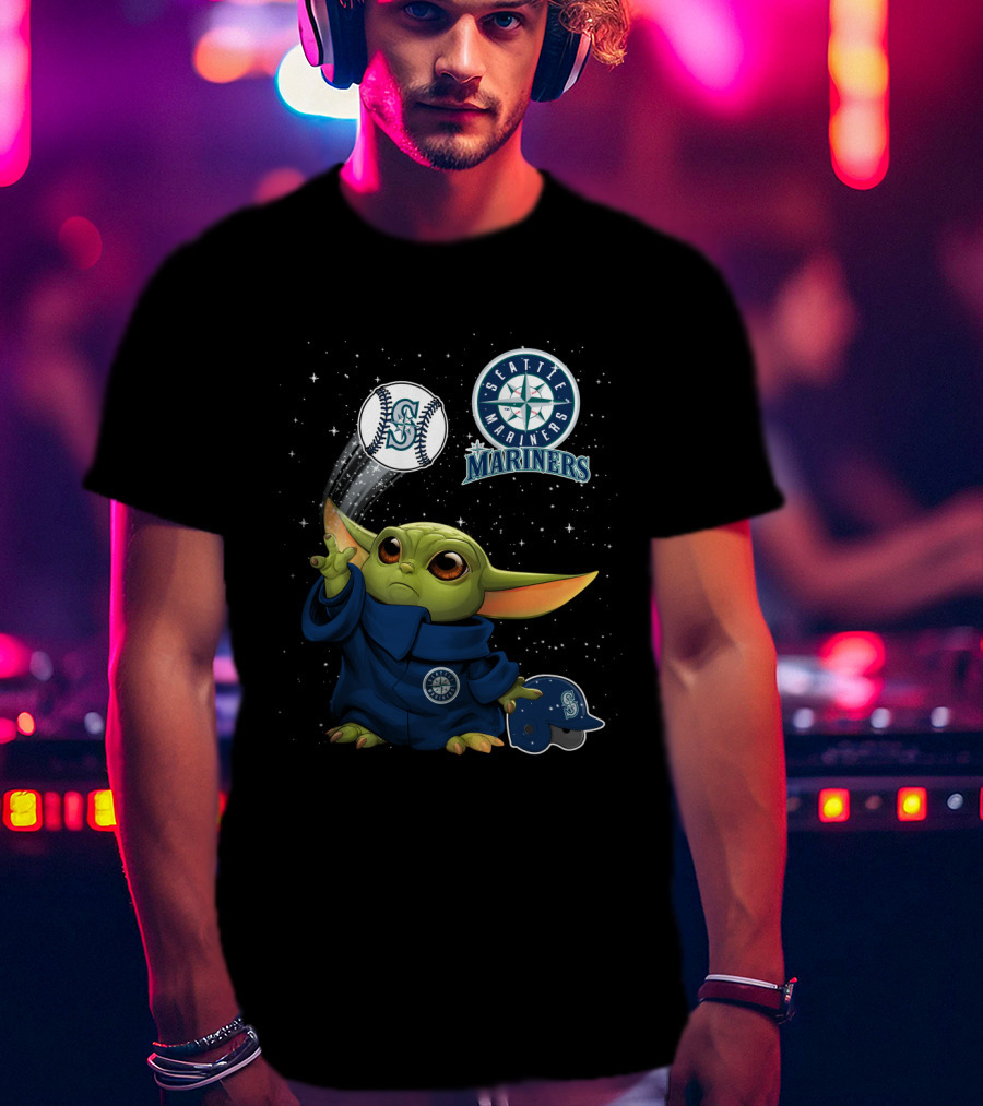 Seattle Mariners Yoda Baseball Magic T-Shirt