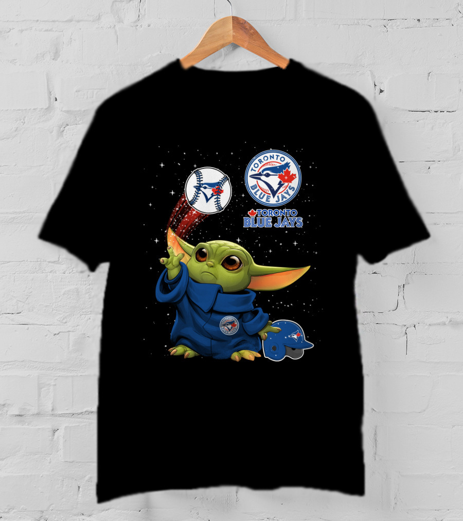 Toronto Blue Jays Baseball With Green Character And Baseball Hat T-Shirt