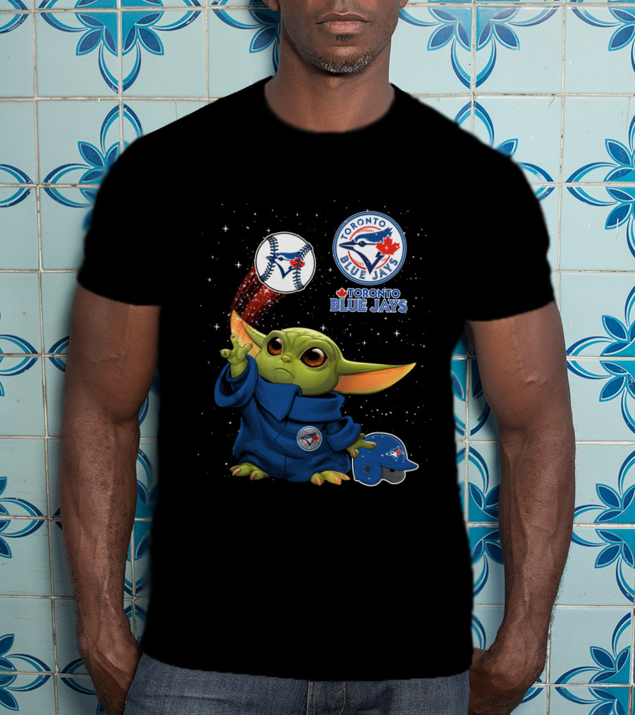 Toronto Blue Jays Baseball With Green Character And Baseball Hat T-Shirt