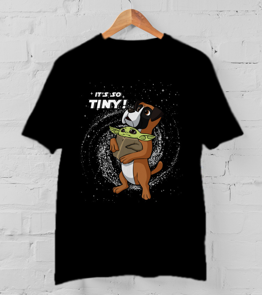 It's So Tiny Baby Yoda Boxer T-Shirt