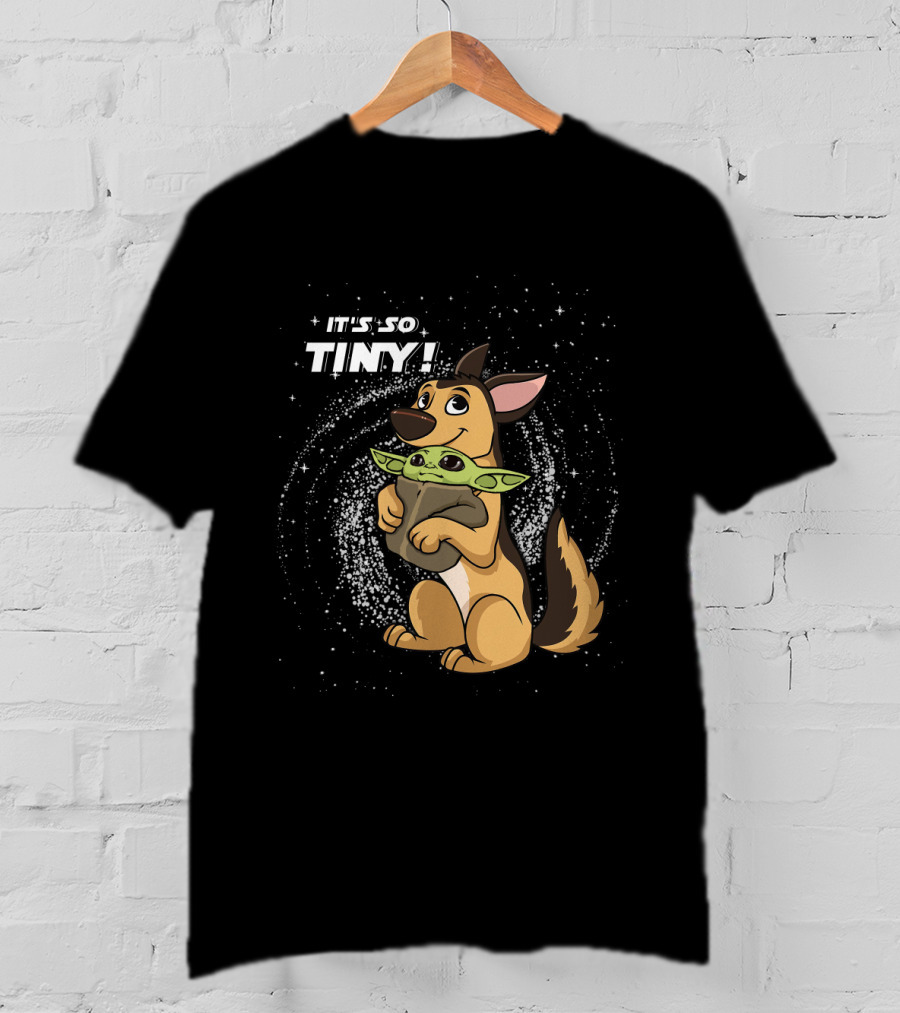 It's So Tiny Baby Yoda German Shepherd T-Shirt