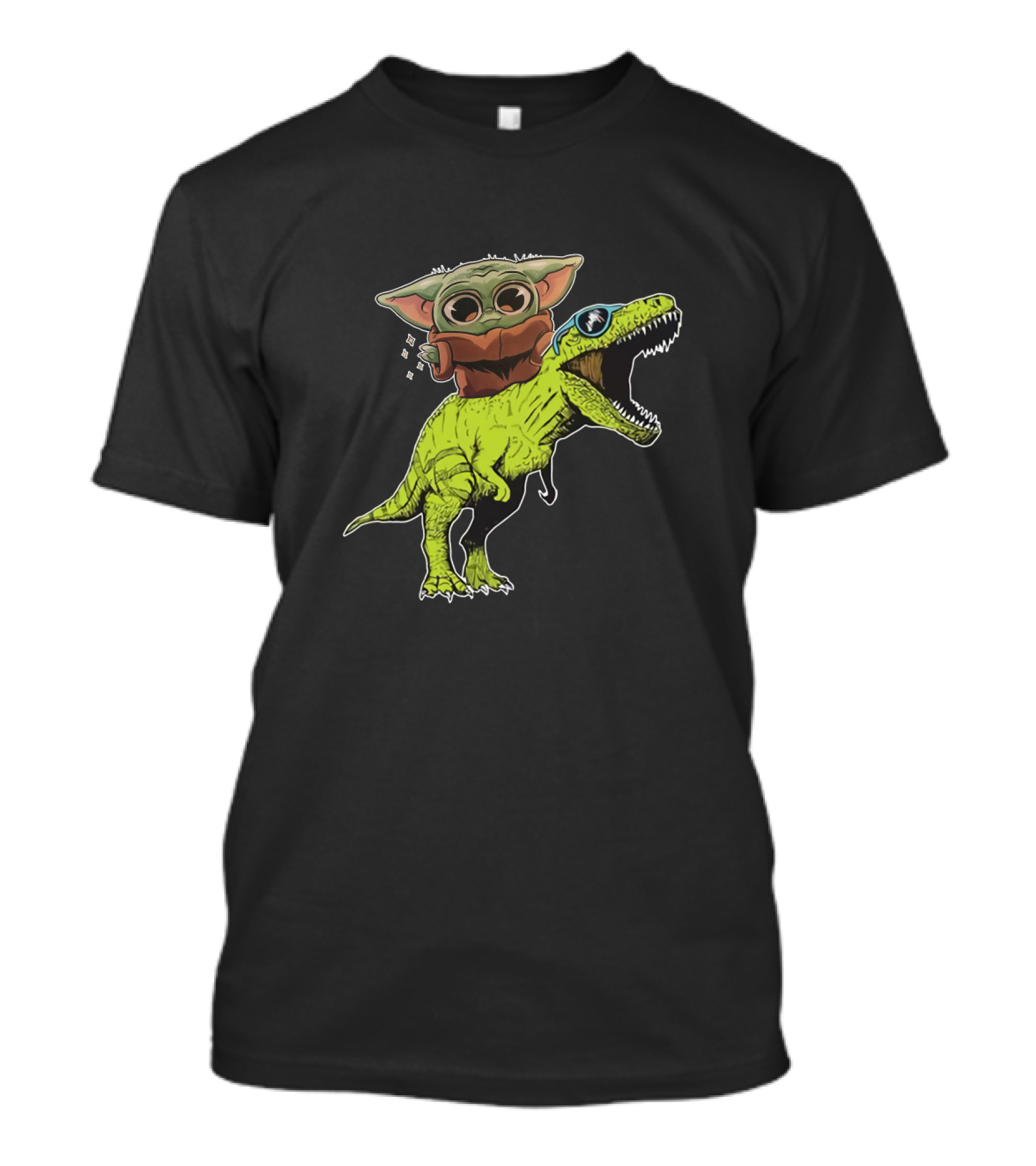 Dinosaur Baby Riding T-Rex T-Shirt