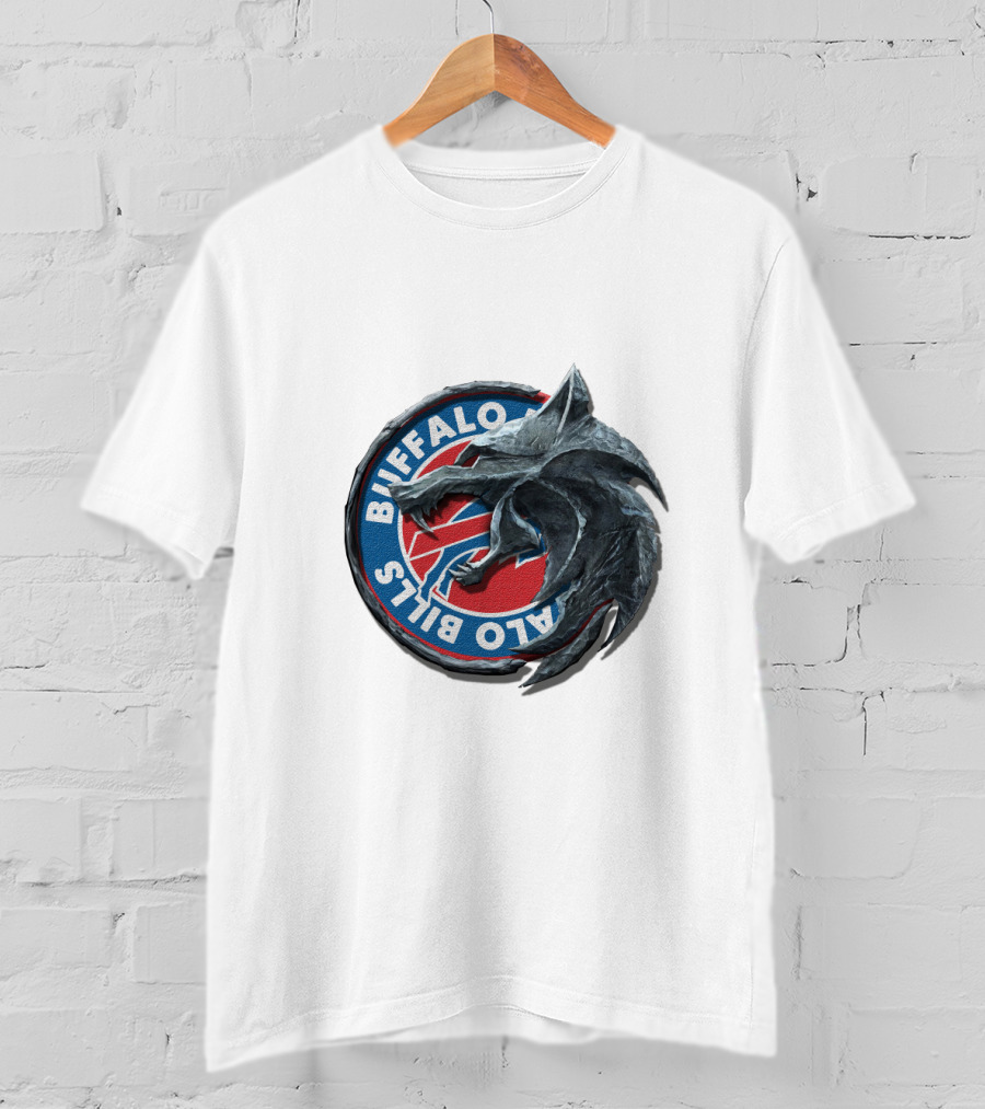 Buffalo Bills Wolf Emblem Crossover T-Shirt