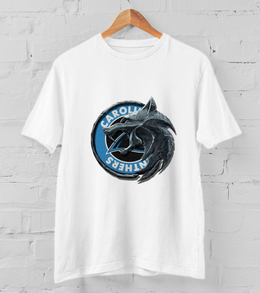 Carolina Panthers Dragon Logo Fusion T-Shirt