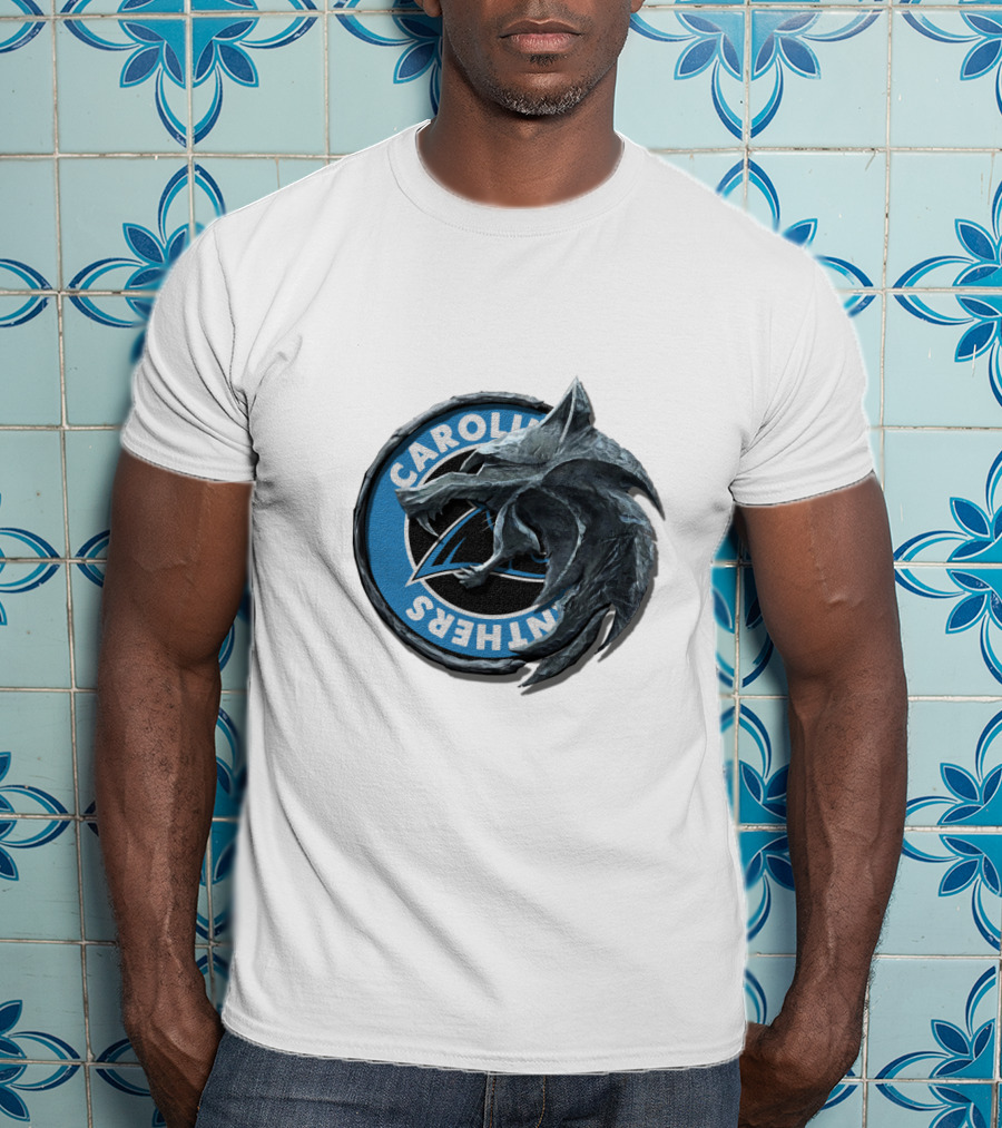 Carolina Panthers Dragon Logo Fusion T-Shirt