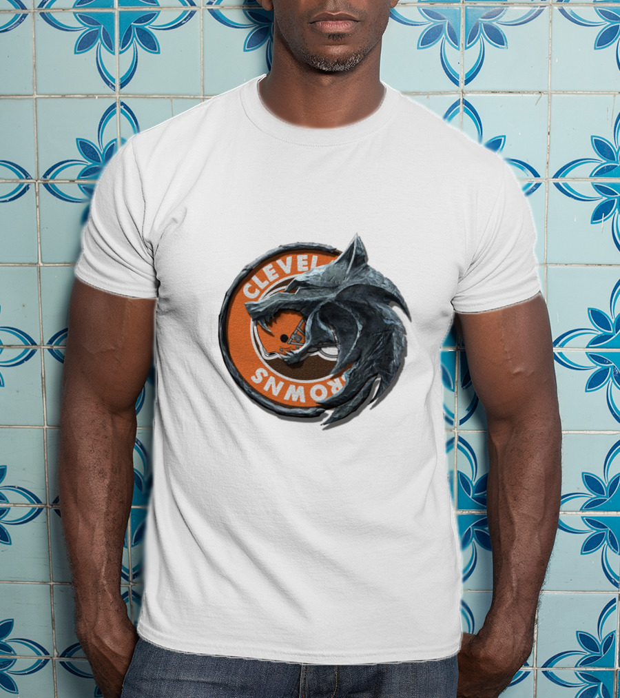 Cleveland Browns Wolf Emblem Nfl 2008 T-Shirt