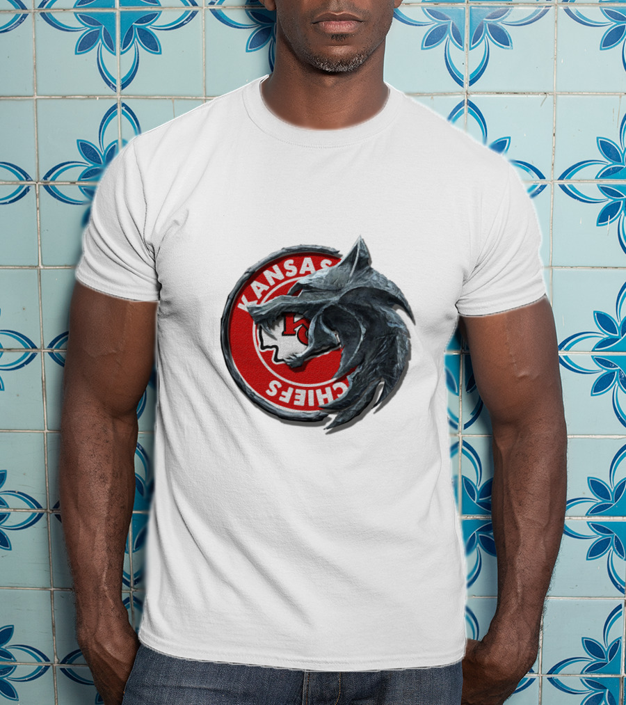 Kansas Chiefs Nfl Wolf Logo 2016 T-Shirt