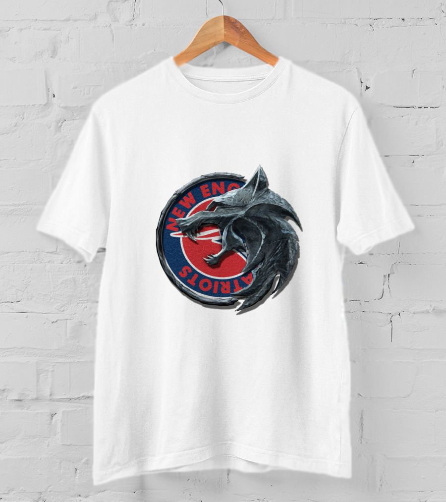 New England Patriots Wolf Head Emblem Crossover Cht1Twnfl2021 T-Shirt