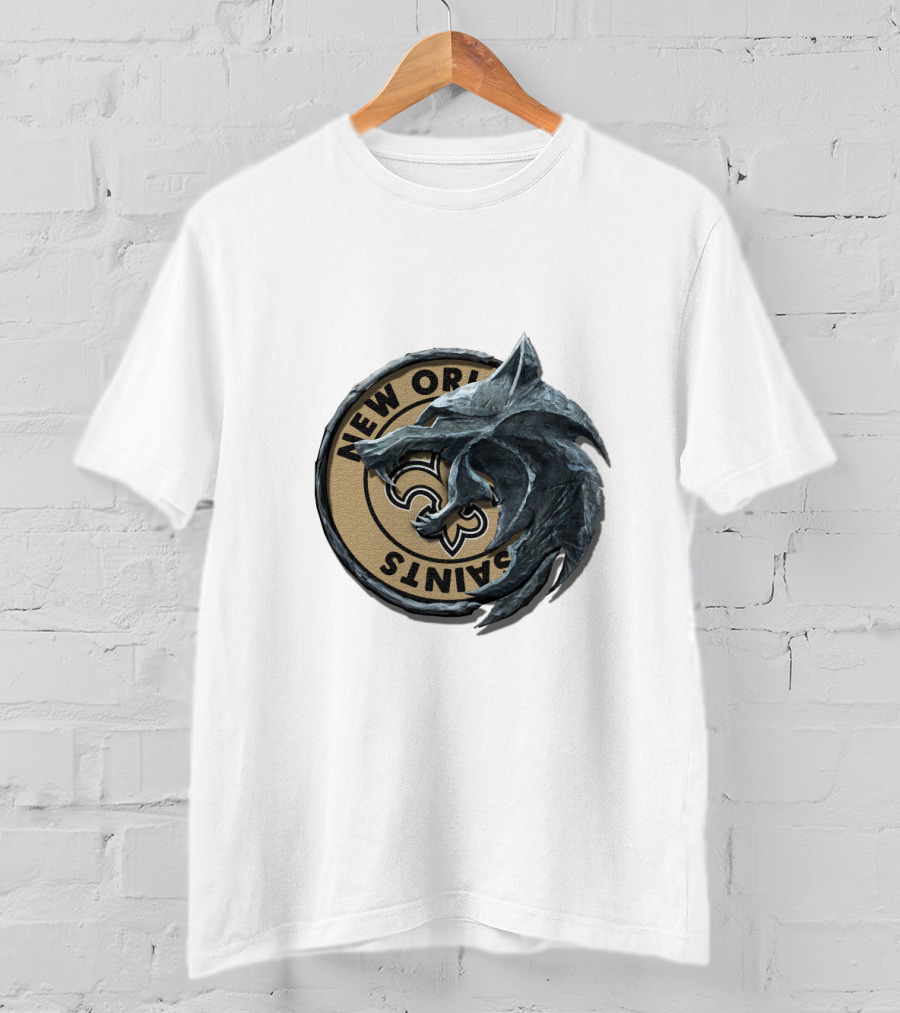 New Orleans Saints Emblem Wolf Icon Cht1Twnfl2022 T-Shirt