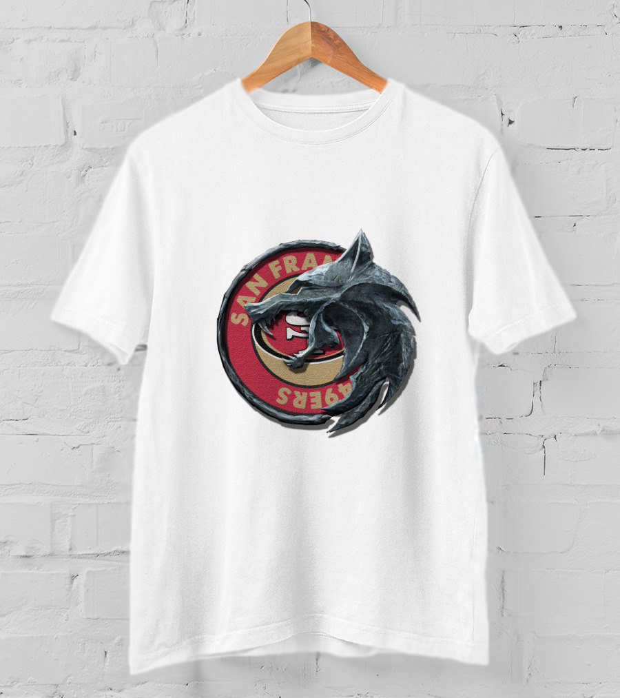 San Francisco 49ers Dragon Emblem Cht1Twnfl2027 T-Shirt