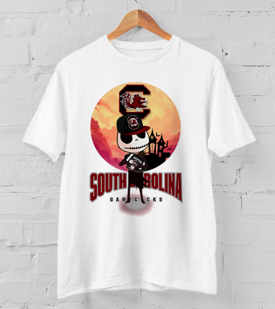 South Carolina Gamecocks Halloween Character Football T-Shirt