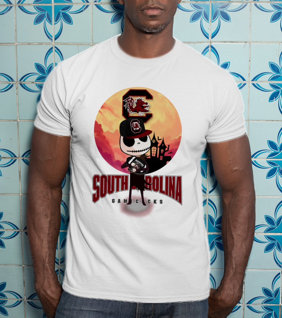 South Carolina Gamecocks Halloween Character Football T-Shirt