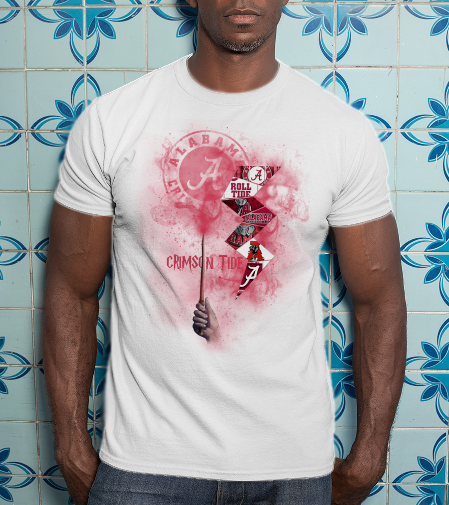 Alabama Crimson Tide Roll Tide Fan Art Chtnca1001 T-Shirt
