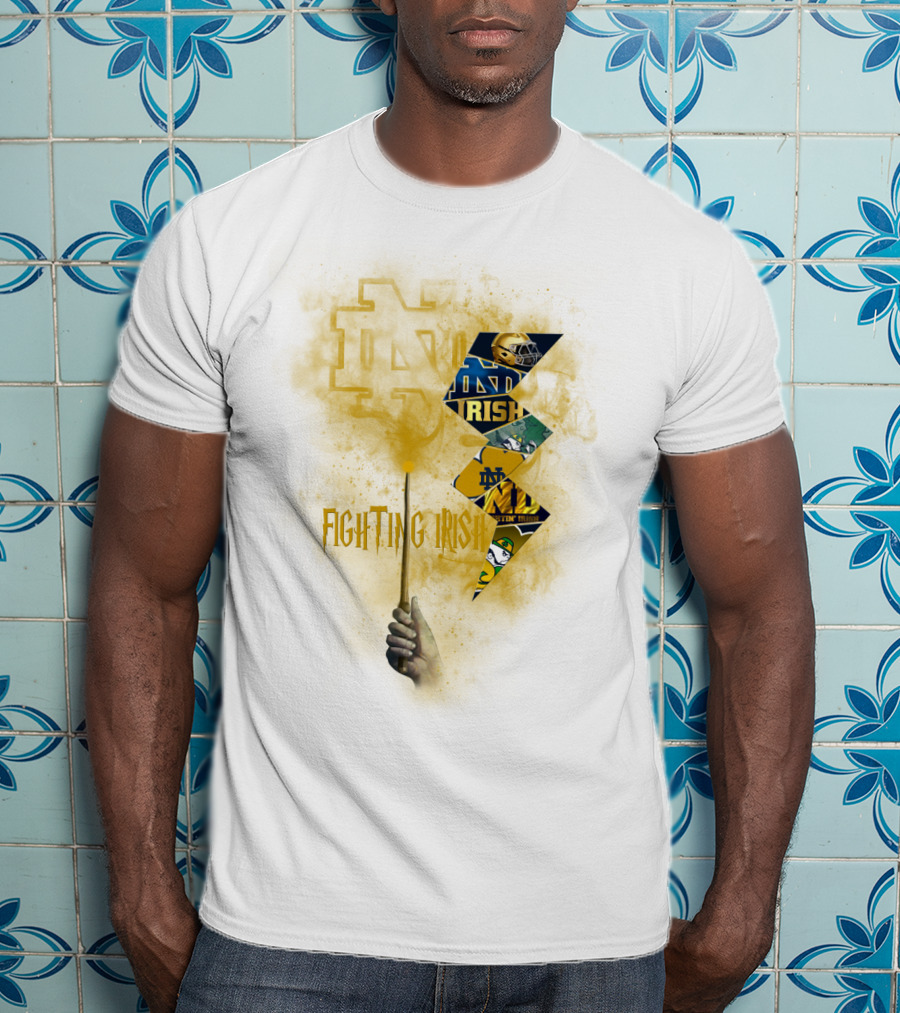 Fighting Irish Notre Dame Lightning Wand T-Shirt