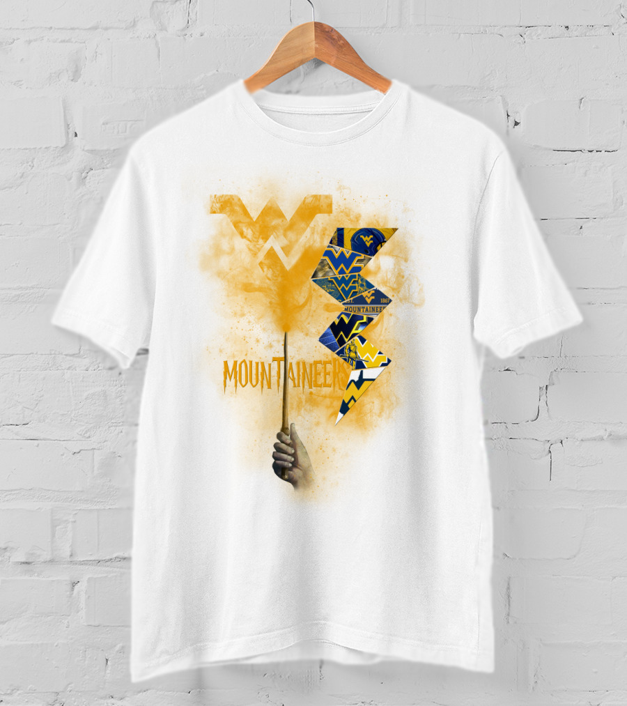 West Virginia Mountaineers Wvu Triangles And Smoke T-Shirt