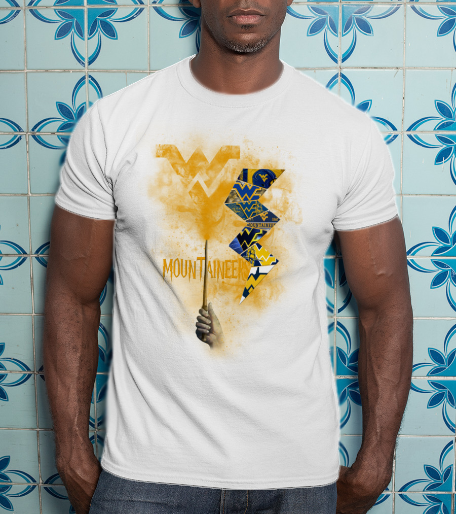 West Virginia Mountaineers Wvu Triangles And Smoke T-Shirt