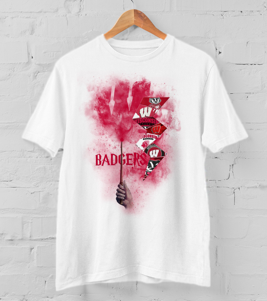Wisconsin Badgers W Logo Sports Fan Art Chtnca1014 T-Shirt