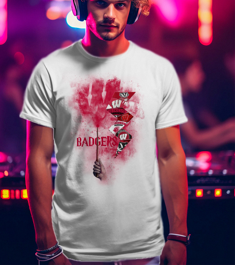 Wisconsin Badgers W Logo Sports Fan Art Chtnca1014 T-Shirt