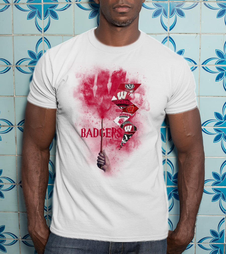 Wisconsin Badgers W Logo Sports Fan Art Chtnca1014 T-Shirt
