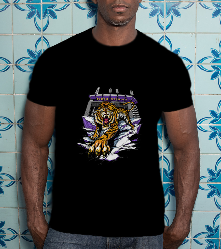 Tiger Stadium Roaring Tiger Breakthrough T-Shirt