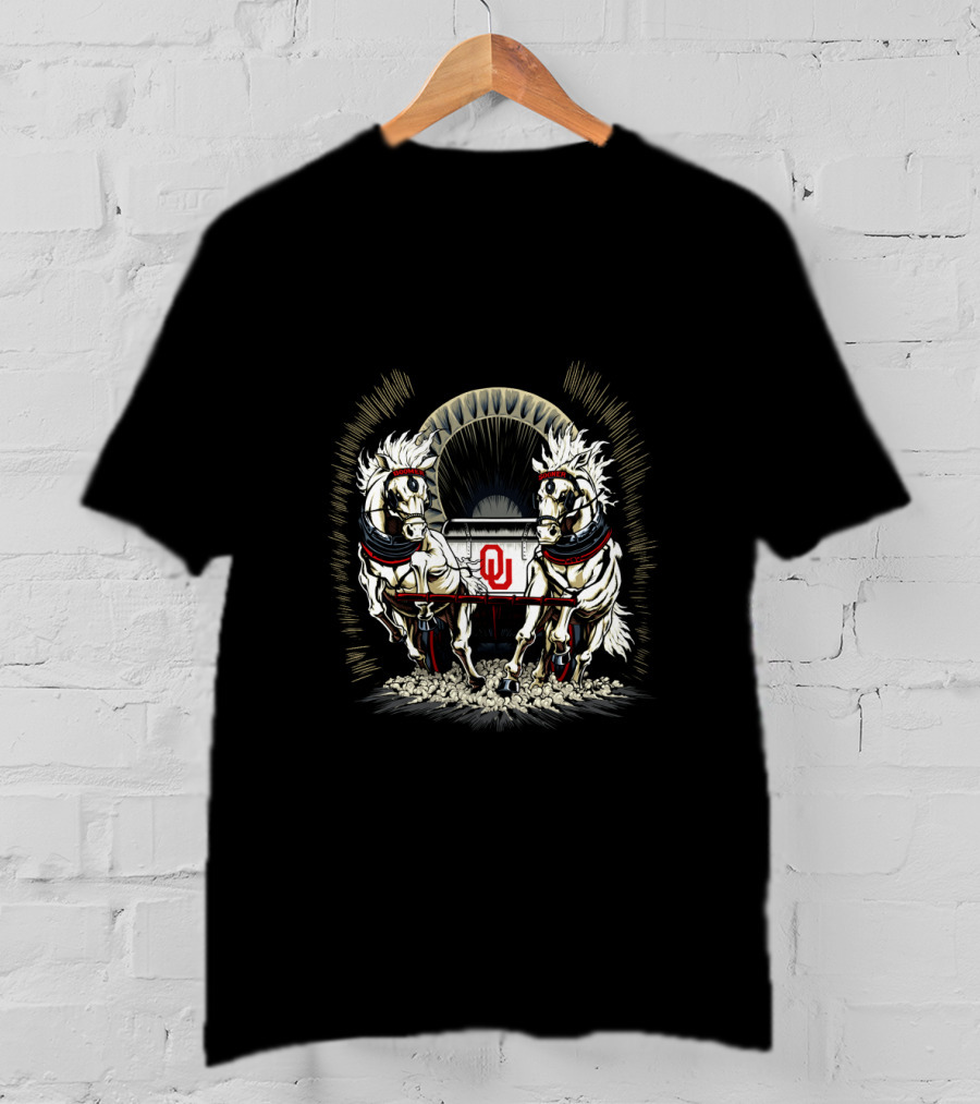 Chtnc2006 Oklahoma Sooners Covered Wagon Horses T-Shirt