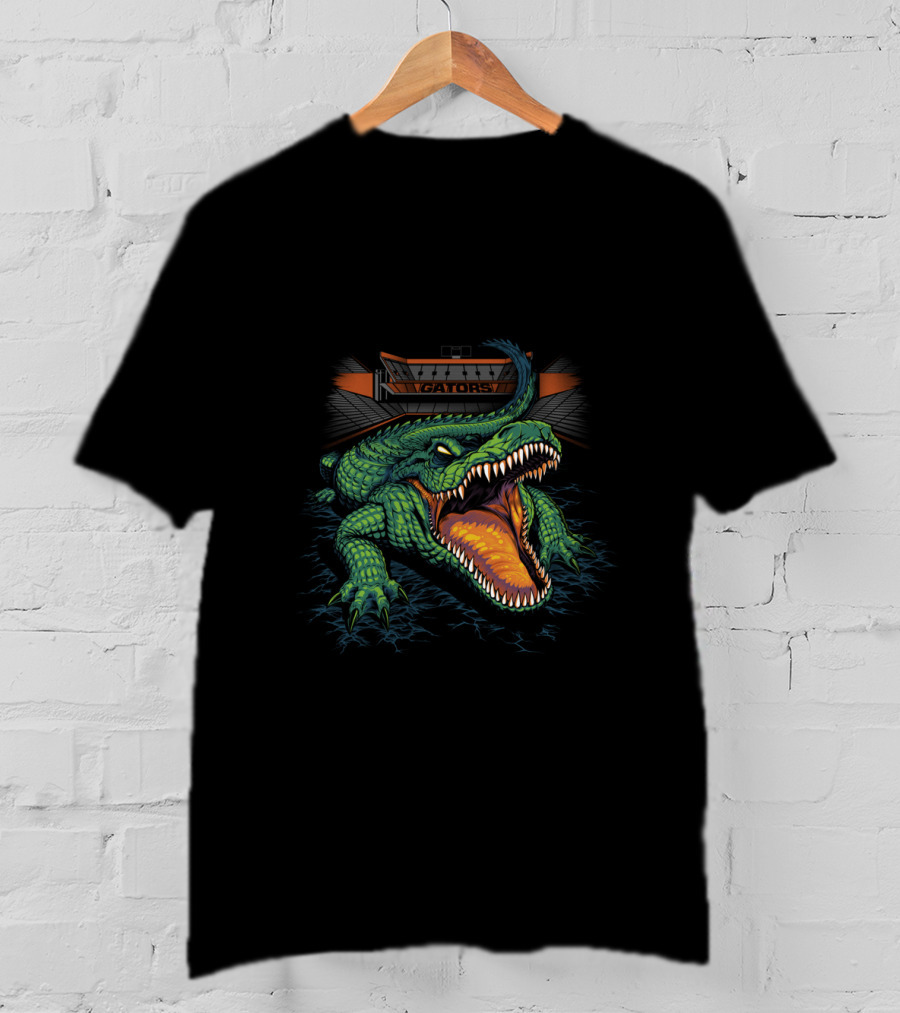 Gators Chtnc2008 Stadium With Fierce Alligator T-Shirt