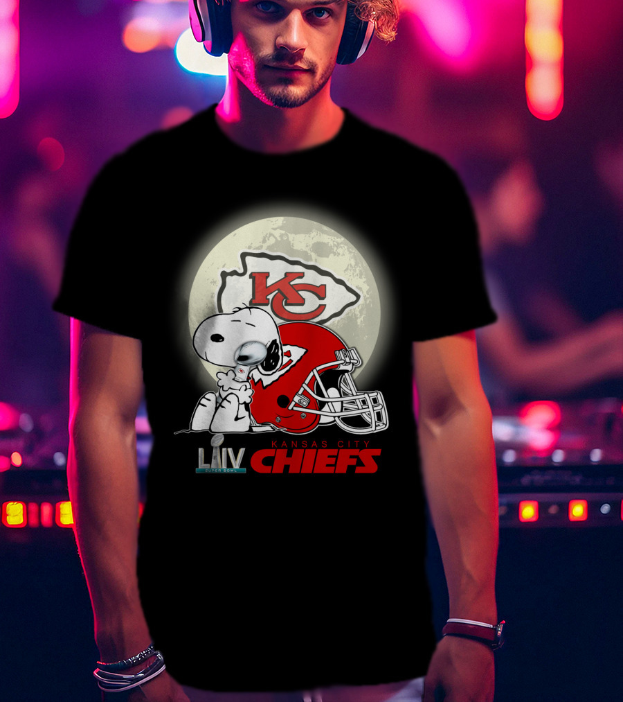 Snoopy Kansas City Chiefs Super Bowl Liv Kcc Chiefs T-Shirt