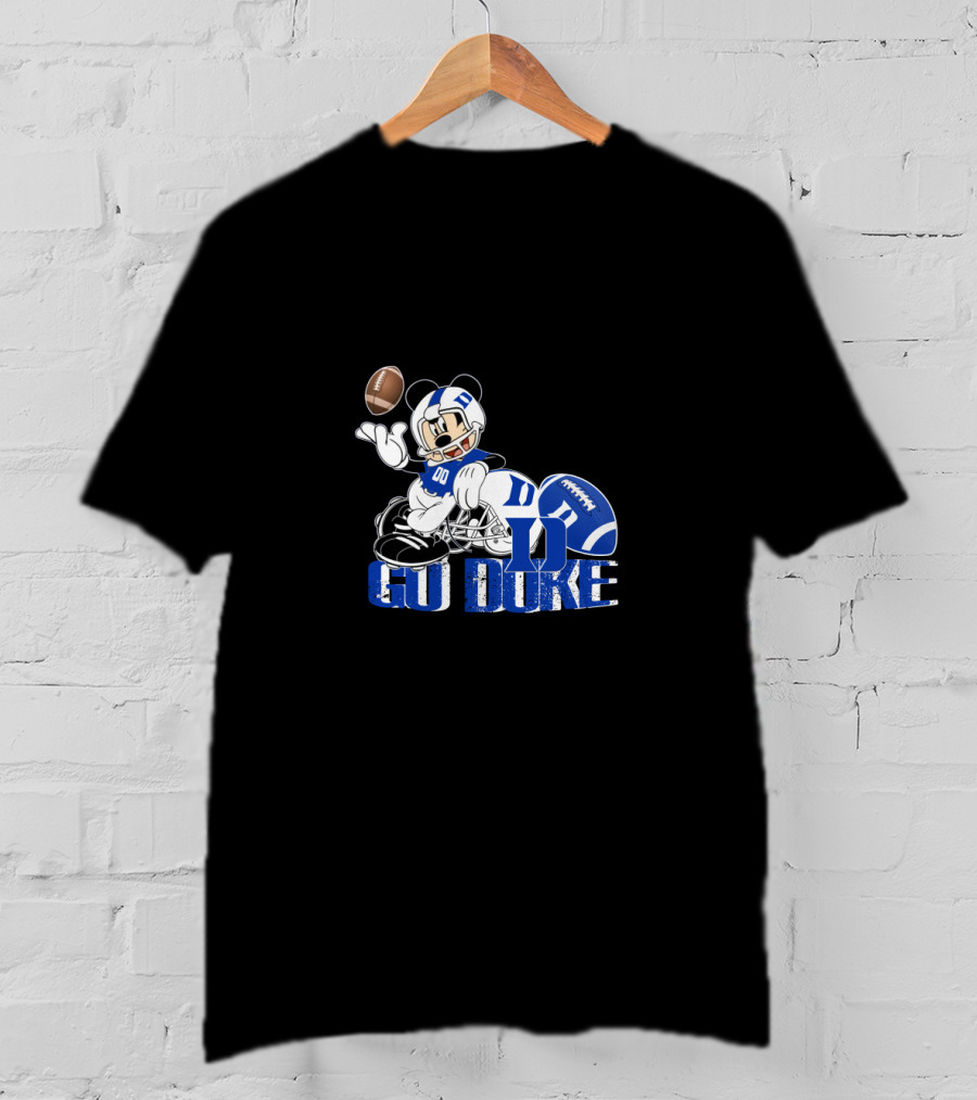 Chtnca8006 Go Duke Football Mickey Mouse T-Shirt