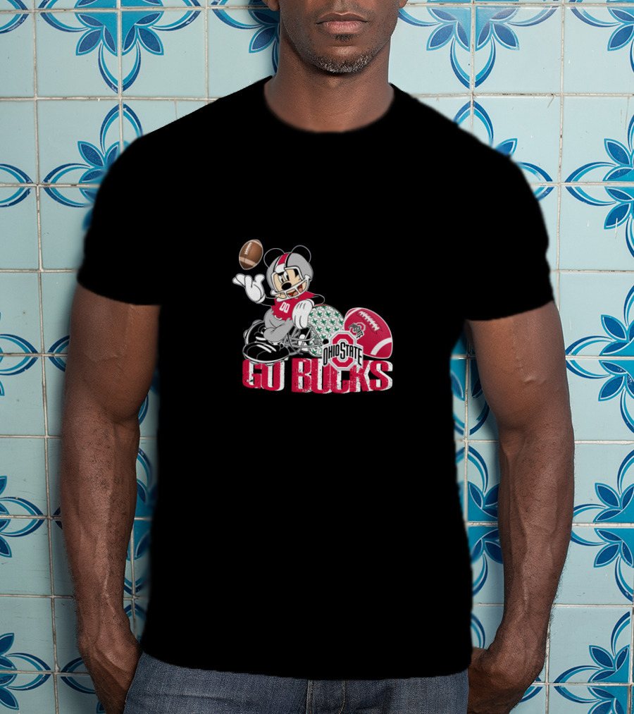 Ohio State Go Bucks Football Mickey Mouse Chtnca8019 T-Shirt