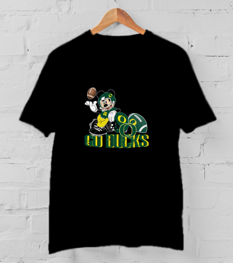 Mickey Mouse Oregon Ducks Football Go Ducks T-Shirt
