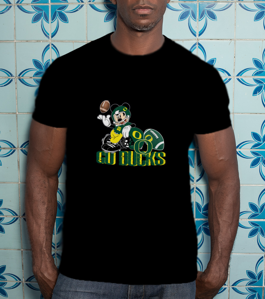 Mickey Mouse Oregon Ducks Football Go Ducks T-Shirt