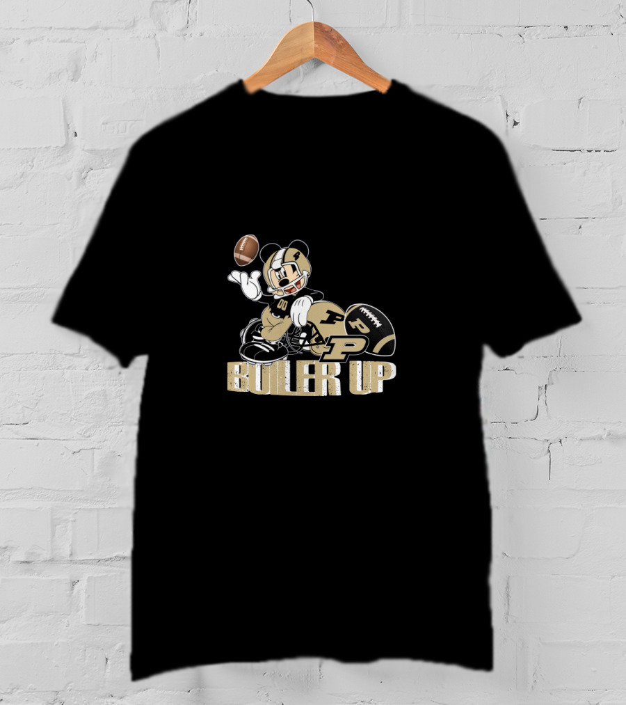 Boiler Up Purdue Football Mickey Mouse T-Shirt