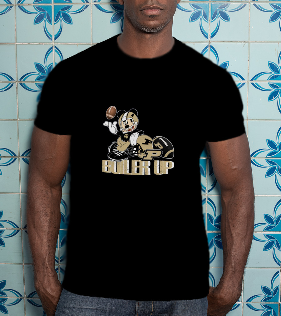 Boiler Up Purdue Football Mickey Mouse T-Shirt