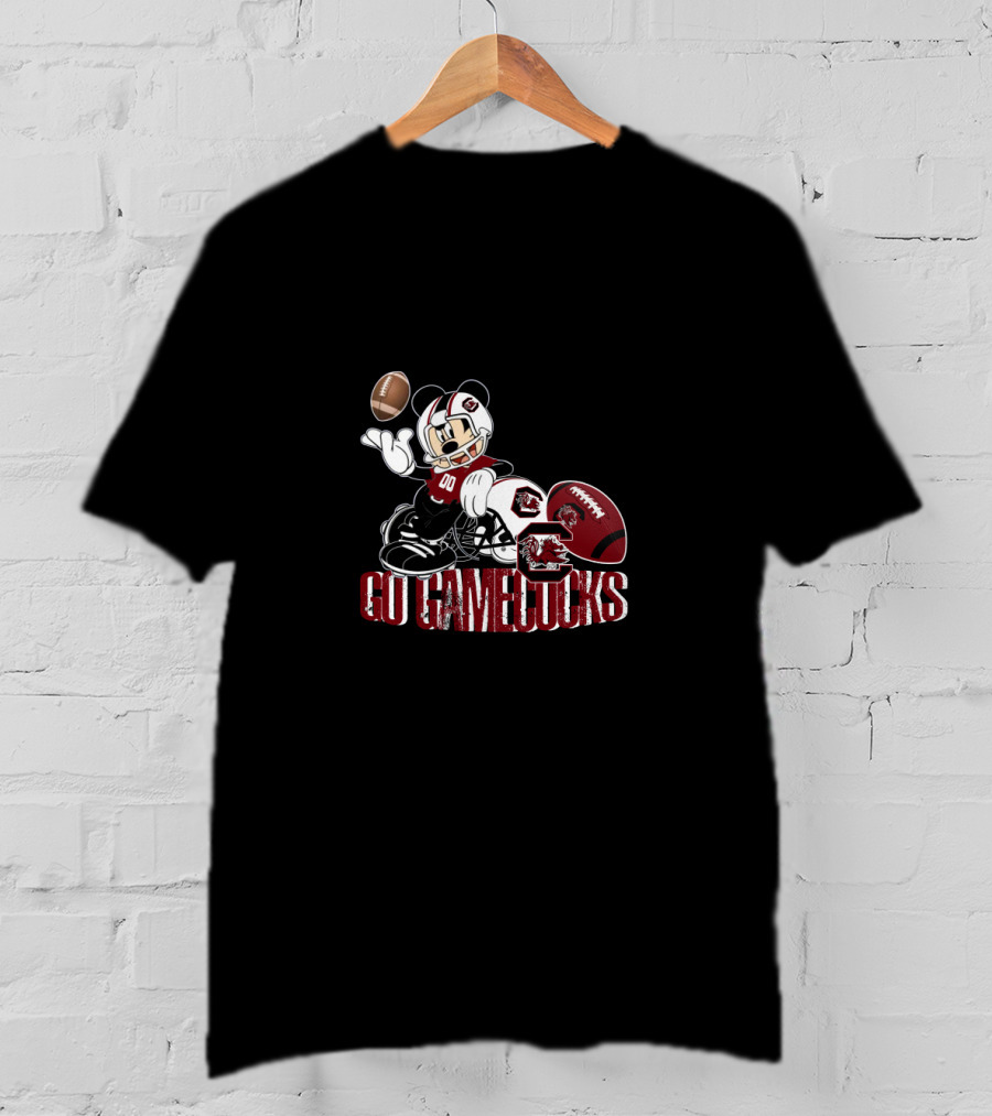 Go Gamecocks Football Mickey Team Spirit T-Shirt