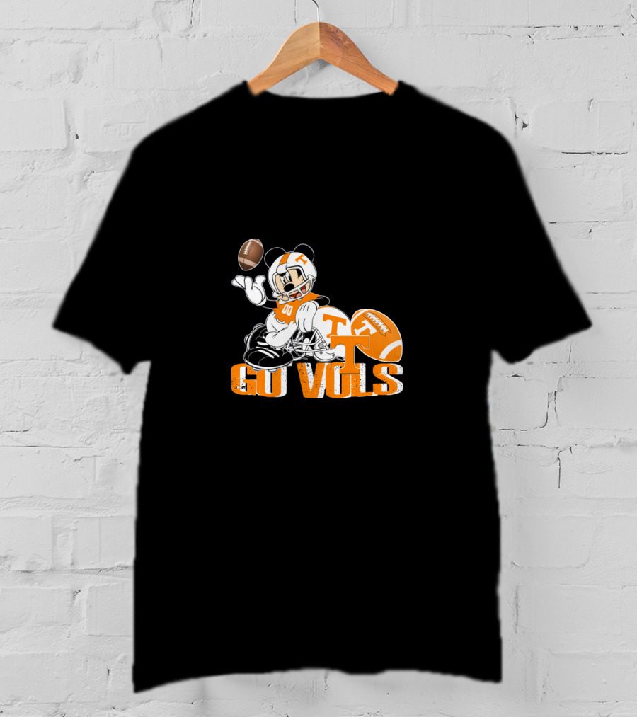 Go Vols Tennessee Football Mickey Mouse T-Shirt
