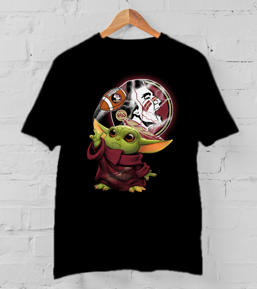 Seminoles Baby Alien Using Force With Florida State Football T-Shirt