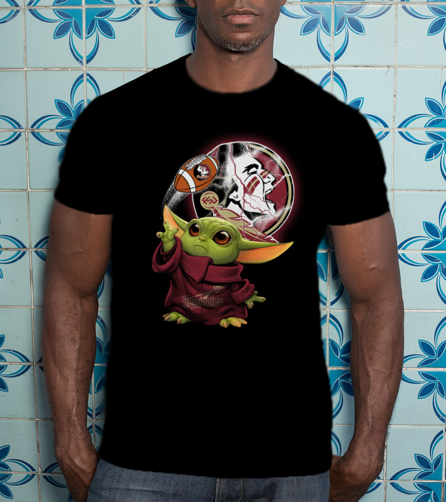 Seminoles Baby Alien Using Force With Florida State Football T-Shirt