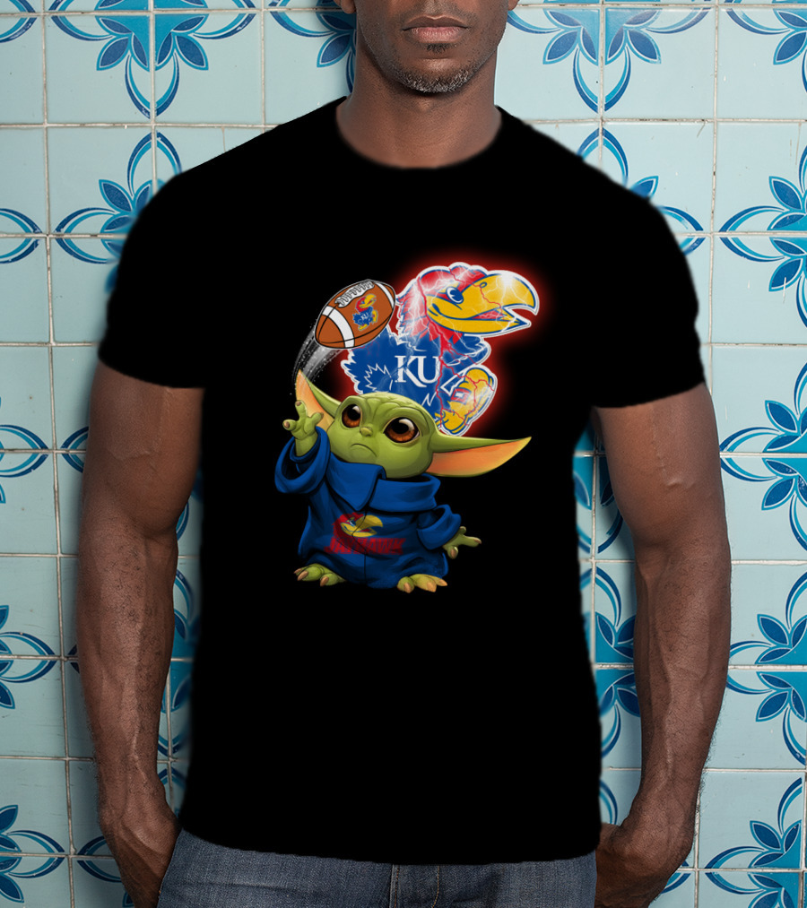 Ku Jayhawks Kansas Football Baby Alien T-Shirt