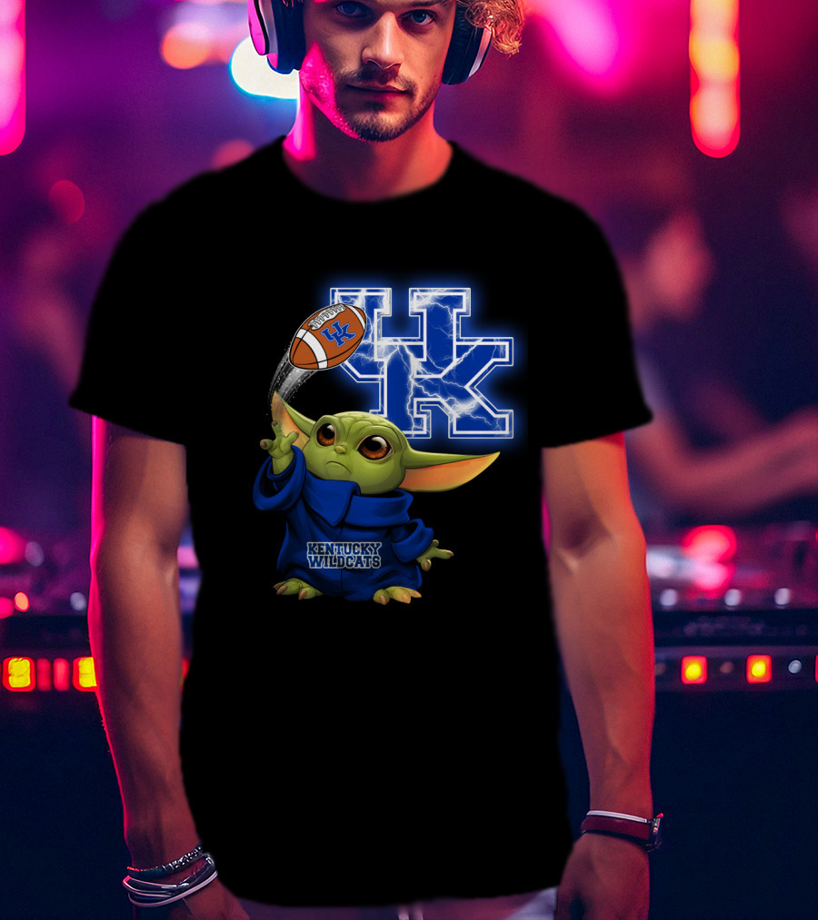 Kentucky Wildcats Football Uk Lightning Baby Alien T-Shirt